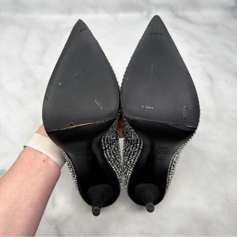 Giuseppe Zanotti Ester 110 Swarovski Crystal Embellished Pointed Toe Pump Heels - Picture 12 of 16